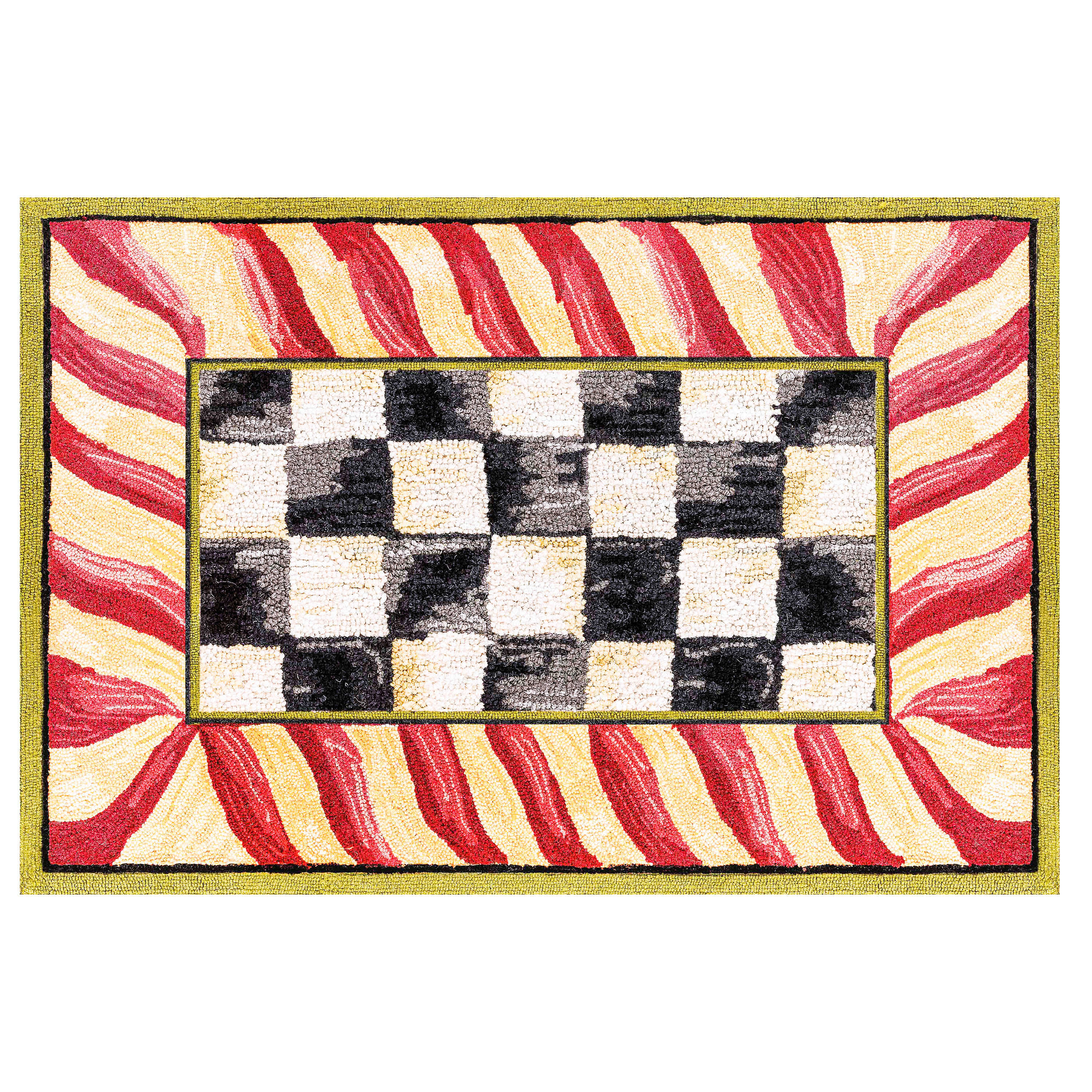 【新品・タグ付き】MACKENZiE-CHiLDS  CHECKラグ 新品・タグ付き】MACKENZiE-CHiLDS CHECKラグ 新品・タグ付き